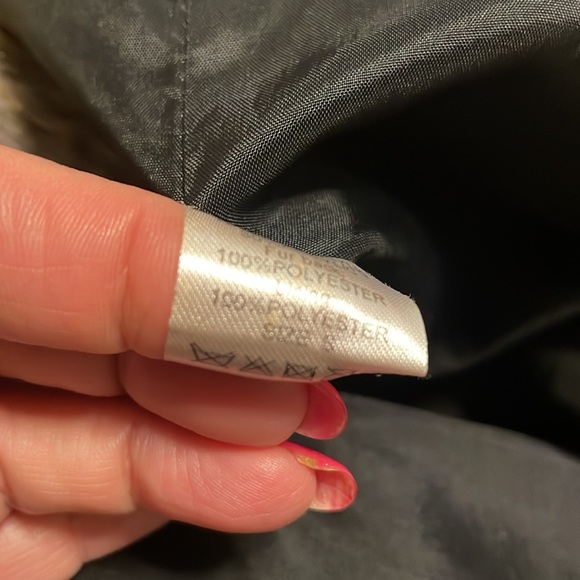 TWELFTH STREET by Cynthia Vincent linear faux fur open vest brown tan pockets S - Picture 13 of 15